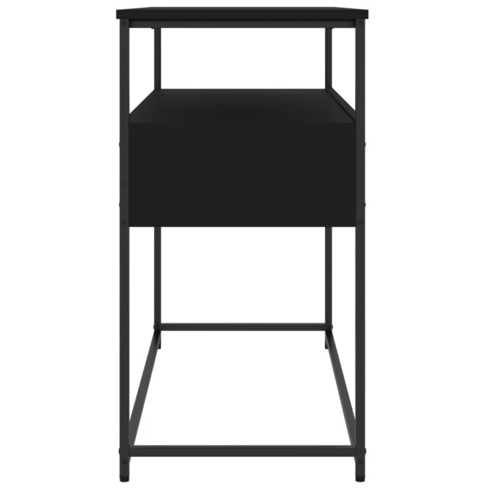 Table console noir 100x40x75 cm bois d'ingénierie – Image 5