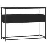 Table console noir 100x40x75 cm bois d'ingénierie – Image 6