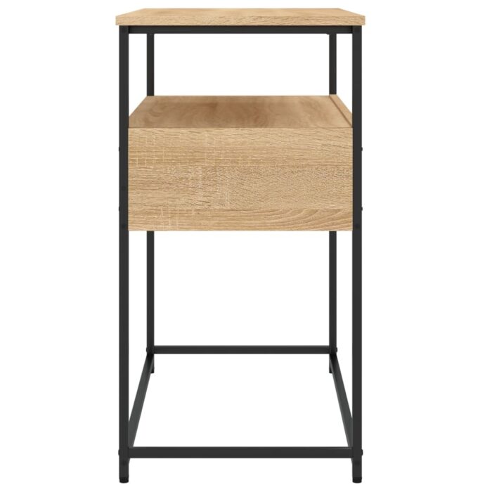 Table console chêne sonoma 75x40x75 cm bois d'ingénierie – Image 5