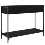 Table console noir 100x34,5x75 cm bois d'ingénierie – Image 6