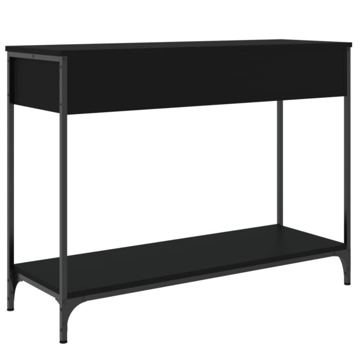 Table console noir 100x34,5x75 cm bois d'ingénierie – Image 6