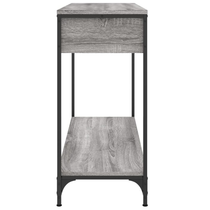 Table console sonoma gris 100x34,5x75 cm bois d'ingénierie – Image 5