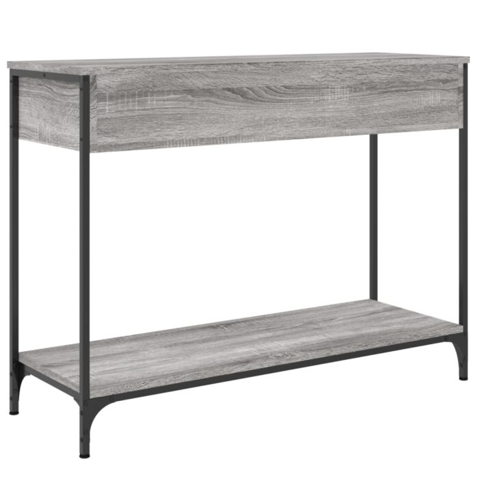 Table console sonoma gris 100x34,5x75 cm bois d'ingénierie – Image 6