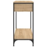 Table console chêne sonoma 75x34,5x75 cm bois d'ingénierie – Image 5