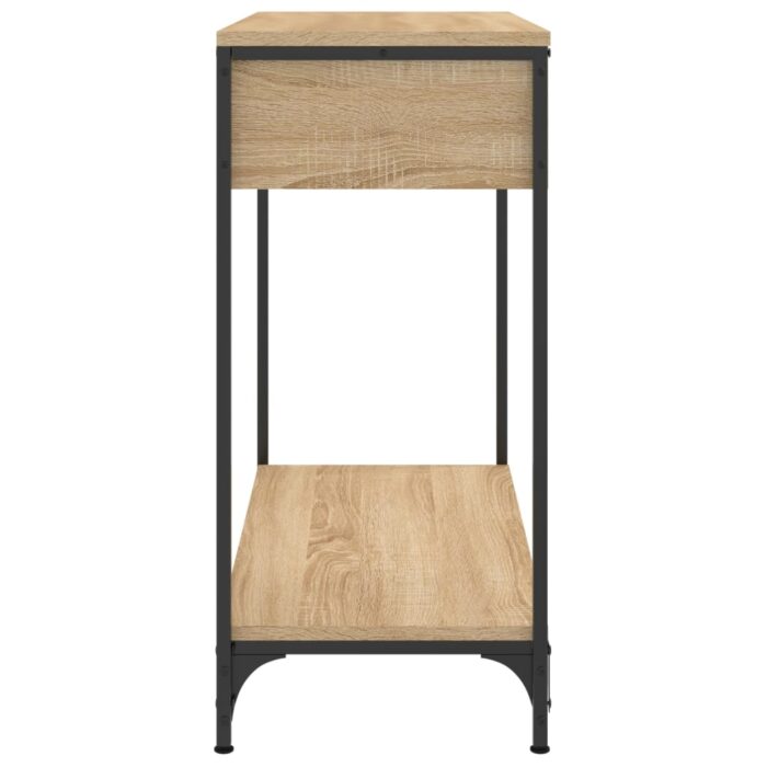 Table console chêne sonoma 75x34,5x75 cm bois d'ingénierie – Image 5