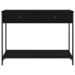 Table console noir 100x34,5x75 cm bois d'ingénierie – Image 4