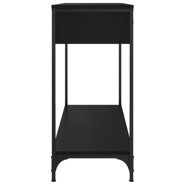 Table console noir 100x34,5x75 cm bois d'ingénierie – Image 5