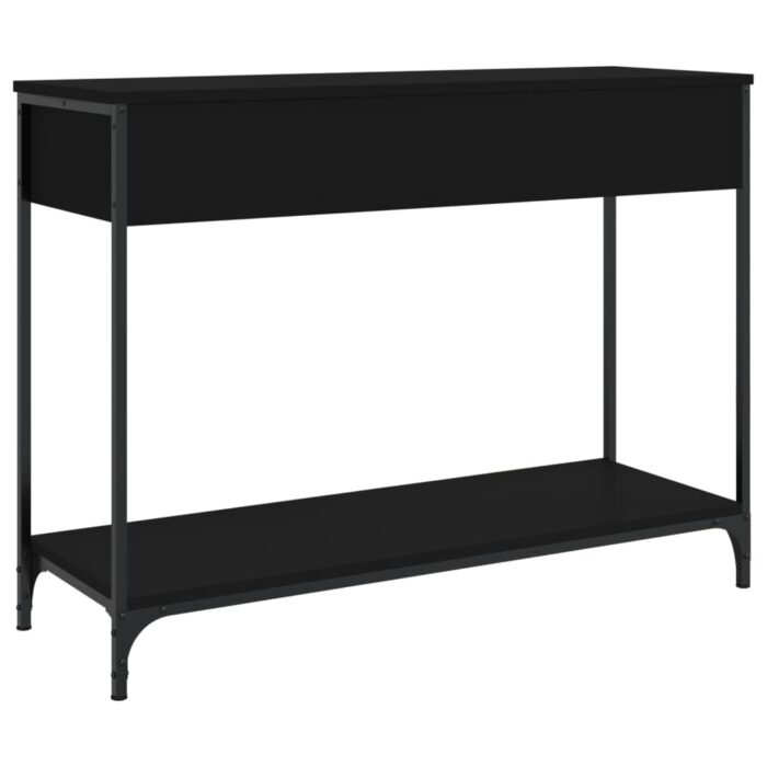 Table console noir 100x34,5x75 cm bois d'ingénierie – Image 6