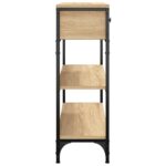 Table console chêne sonoma 72,5x25x75 cm bois d'ingénierie – Image 5