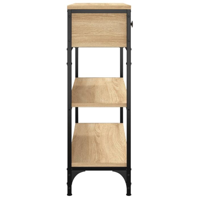 Table console chêne sonoma 72,5x25x75 cm bois d'ingénierie – Image 5