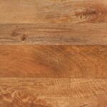 Table de chevet marron et noir bois de manguier solide – Image 8