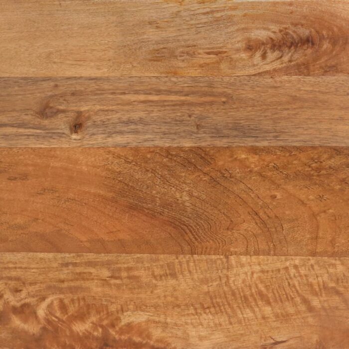 Table de chevet marron et noir bois de manguier solide – Image 8