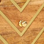 Tables de chevet 2 pcs marron et noir bois de manguier solide – Image 7