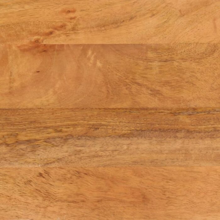 Table de chevet marron et noir 50x33x60 cm bois manguier solide – Image 8