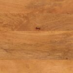 Table basse marron et noir 80x54x40 cm bois de massif manguier – Image 8
