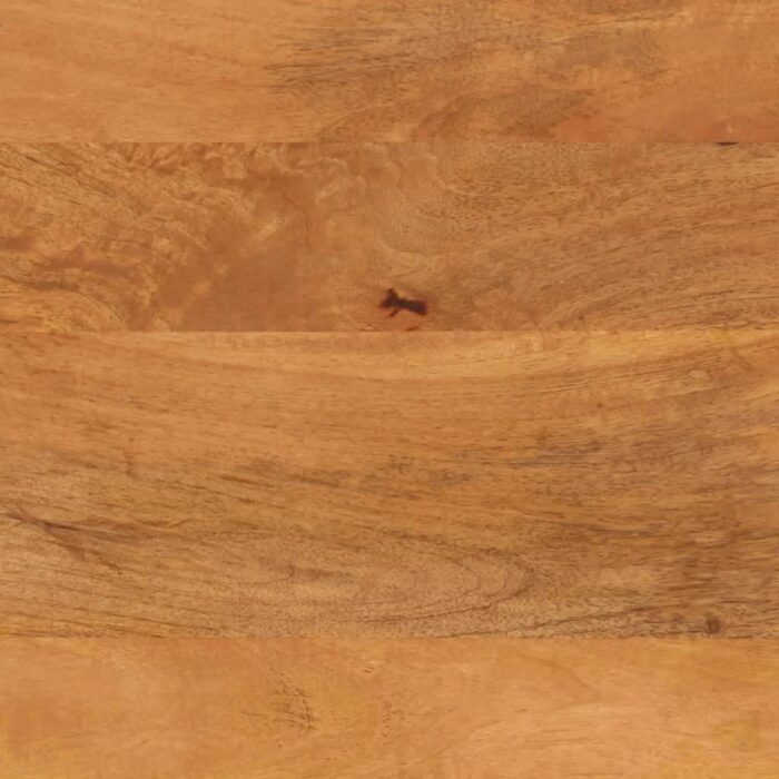 Table basse marron et noir 80x54x40 cm bois de massif manguier – Image 8