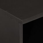 Table de chevet noir 40x33x46 cm bois de manguier solide – Image 5