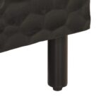 Table de chevet noir 40x33x46 cm bois de manguier solide – Image 7