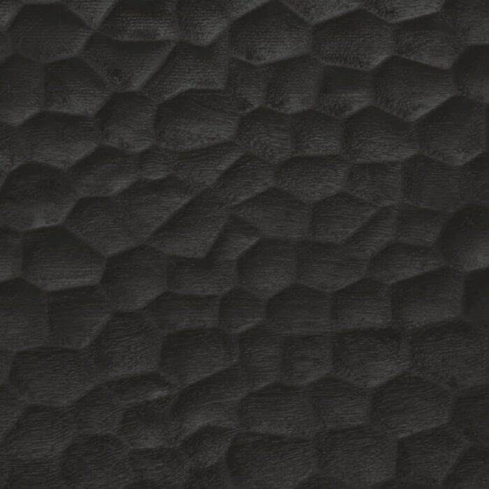 Table de chevet noir 40x33x46 cm bois de manguier solide – Image 8