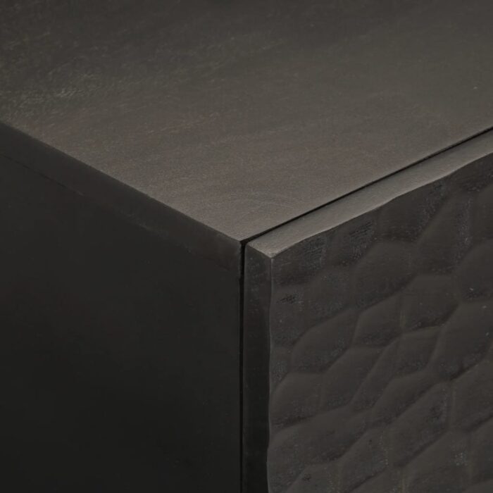 Table basse noir 100x54x40 cm bois massif de manguier – Image 6