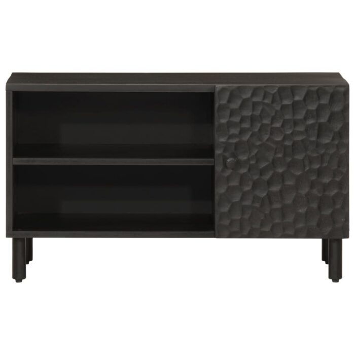 VXL8720845422523_g_en_hd_2.jpg Meuble TV noir 80x31x46 cm bois massif de manguier – Image 2