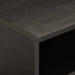 Meuble TV noir 80x33x46 cm bois massif de manguier – Image 6