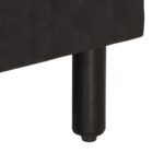 Meuble TV noir 100x33x46 cm bois massif de manguier – Image 7