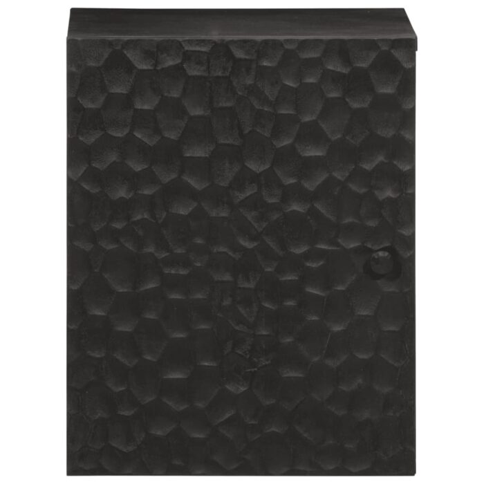 Armoire de salle de bain murale 38x33x48cm bois massif manguier – Image 2
