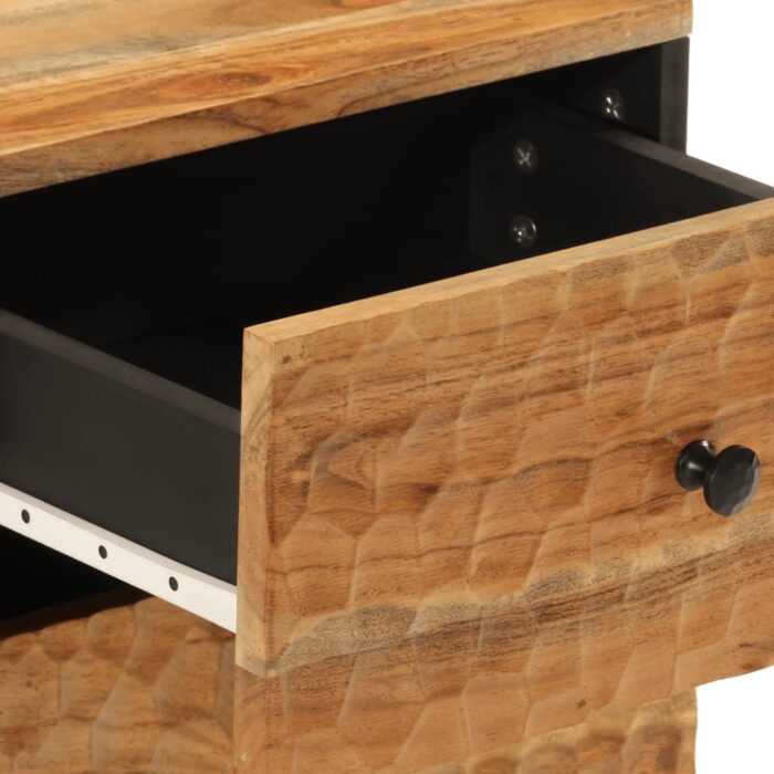 Table de chevet 40x33x46 cm Bois d'acacia massif – Image 6