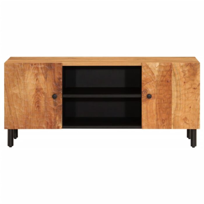 Meuble TV 105x33x46 cm Bois d'acacia massif – Image 3