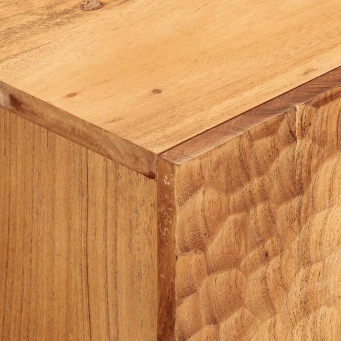 Meuble TV 105x33x46 cm Bois d'acacia massif – Image 6