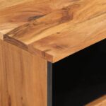 Meuble TV 70x33x46 cm Bois d'acacia massif – Image 6