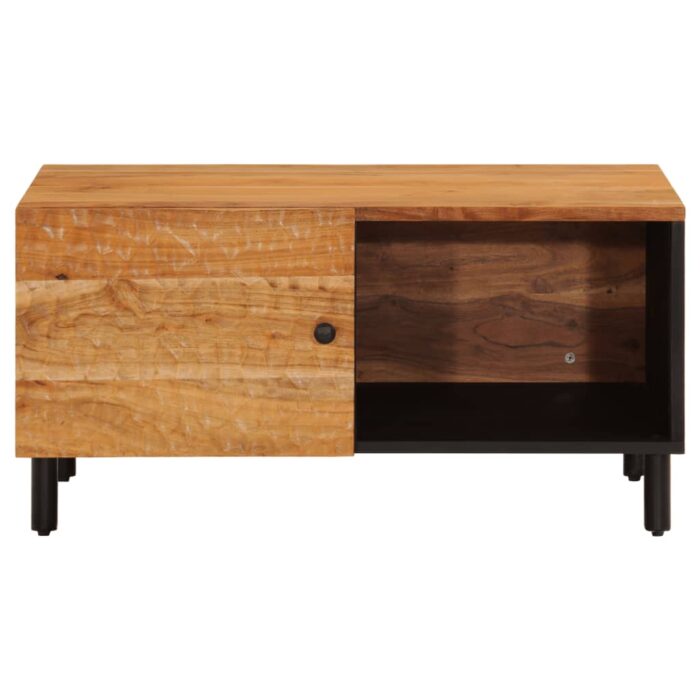Table basse 80x50x40 cm bois massif d'acacia – Image 3