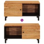 Table basse 80x50x40 cm bois massif d'acacia – Image 6