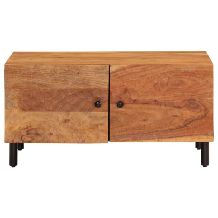 Table basse 80x50x40 cm bois massif d'acacia – Image 3