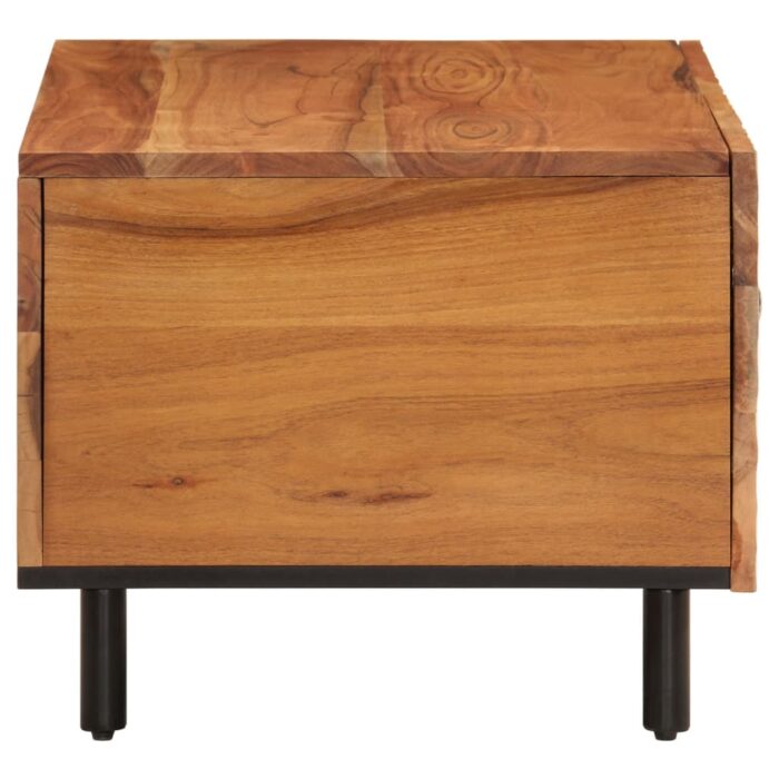 Table basse 80x50x40 cm bois massif d'acacia – Image 4