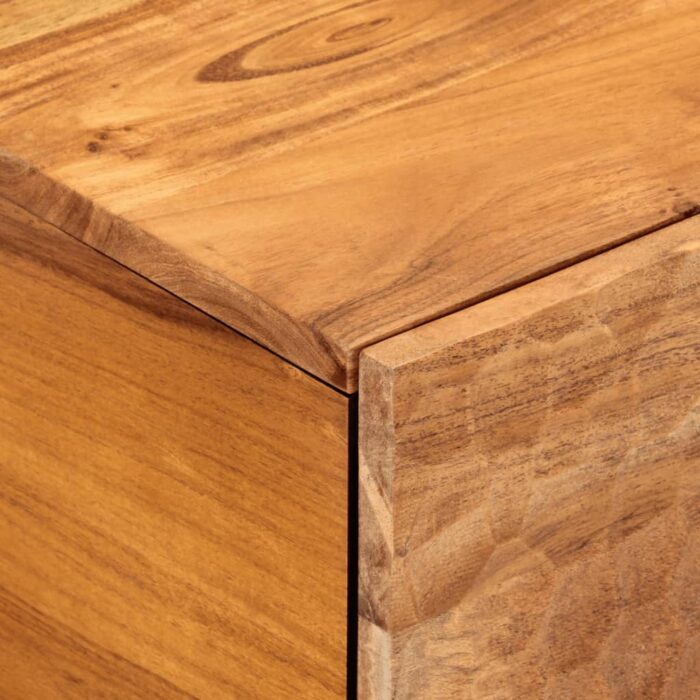 Table basse 80x50x40 cm bois massif d'acacia – Image 6