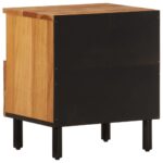 Tables de chevet 2 pcs 40x33x46 cm Bois d'acacia massif – Image 5