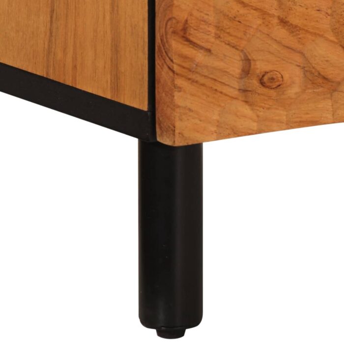 Tables de chevet 2 pcs 40x33x46 cm Bois d'acacia massif – Image 8