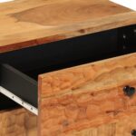 Table de chevet 50x33x60 cm bois d'acacia solide – Image 8