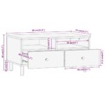 Table basse 80x54x40 cm bois massif d'acacia – Image 10