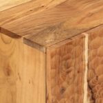 Meuble TV 80x33x46 cm bois d'acacia massif – Image 7