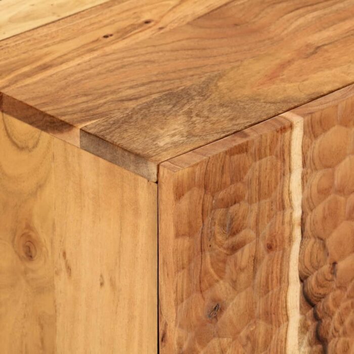Meuble TV 80x33x46 cm bois d'acacia massif – Image 7
