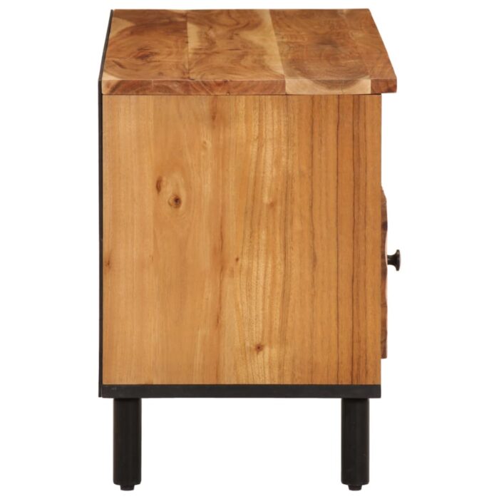 Meuble TV 100x33x46 cm bois d'acacia solide – Image 4