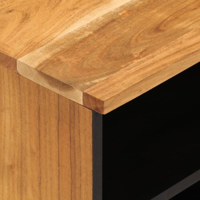 Meuble TV 100x33x46 cm bois d'acacia solide – Image 6