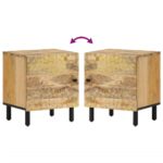 Table de chevet 40x33x46 cm Bois de manguier solide – Image 5