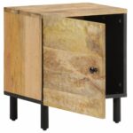 Tables de chevet 2 pcs 40x33x46 cm Bois de manguier solide – Image 2
