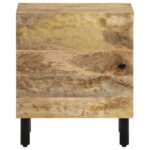 Tables de chevet 2 pcs 40x33x46 cm Bois de manguier solide – Image 3