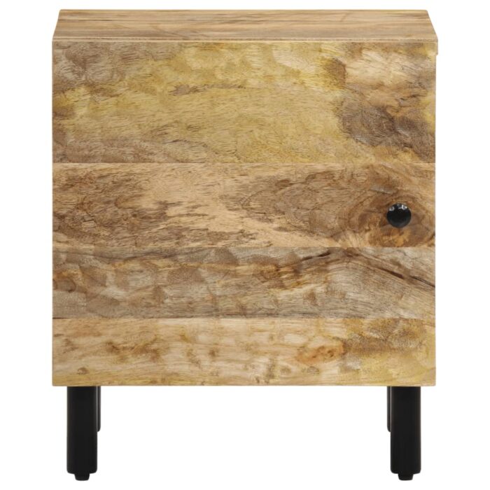 Tables de chevet 2 pcs 40x33x46 cm Bois de manguier solide – Image 3