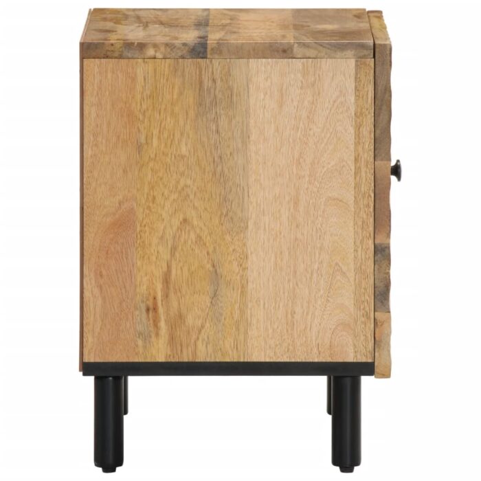 Tables de chevet 2 pcs 40x33x46 cm Bois de manguier solide – Image 4